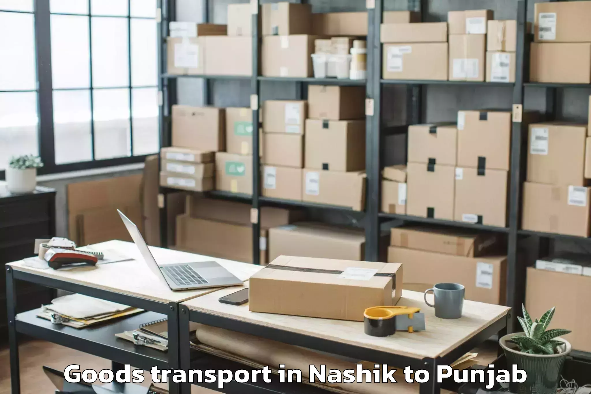 Easy Nashik to Lovely Professional University Goods Transport Booking